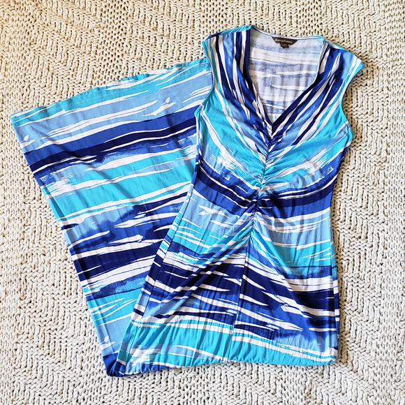 Tommy Bahama Dresses & Skirts - Tommy Bahama Blue Sleeveless Maxi Dress - XS